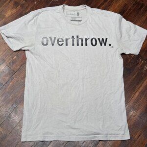 overthrow print tee